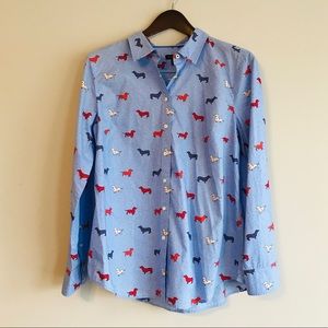 Talbots | Dachshund Button-Down Shirt
